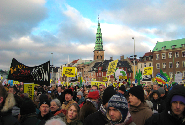 Copenahagen Demonstrations and Protests for Climate Change Treaty