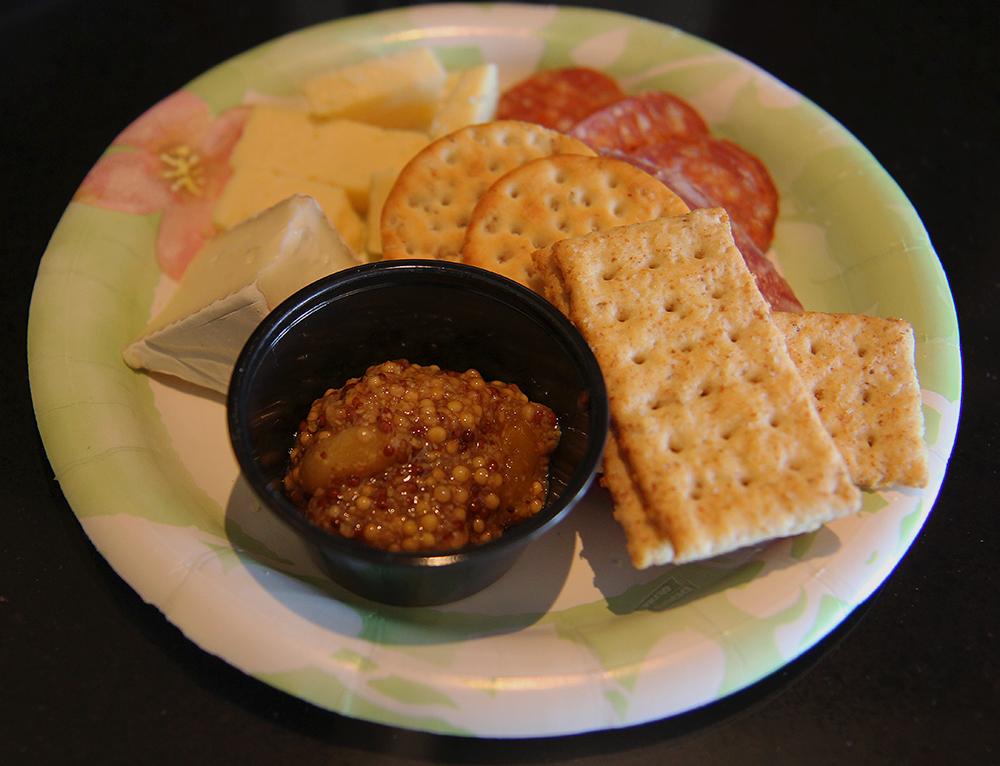 Stormcloud Brewing Company charcuterie plate mustard cheese plate 7th annual Frankfort Film Festival 2015 The Garden Theater F3 Frankfort Michigan